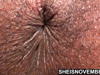 Closeup Fat Ass Hairy Sphincter Ebony Bootyhole Winking By Sheisnovember, Teen Pussy And Labia