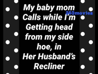 (real cheating phone call) blonde cougar sucks bbc while he talks to baby momma on the phone