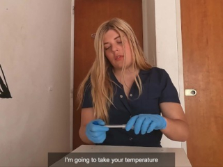 there’s nothing wrong with the doctor touching you with her latex gloves ASMR JOI