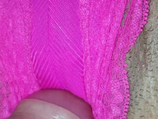 EXTREMLY CLOSE UP PUSSY CUM ON PANTIES STEP SISTER